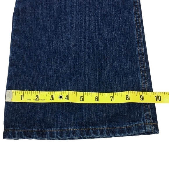 CALVIN KLEIN Jeans Bootcut Men Flat Slub Dark Wash Denim 34 x 30 Short Inseam - Picture 11 of 13